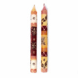 Tall Hand Painted Candles - Pair - Halisi Design - Nobunto - Nobunto