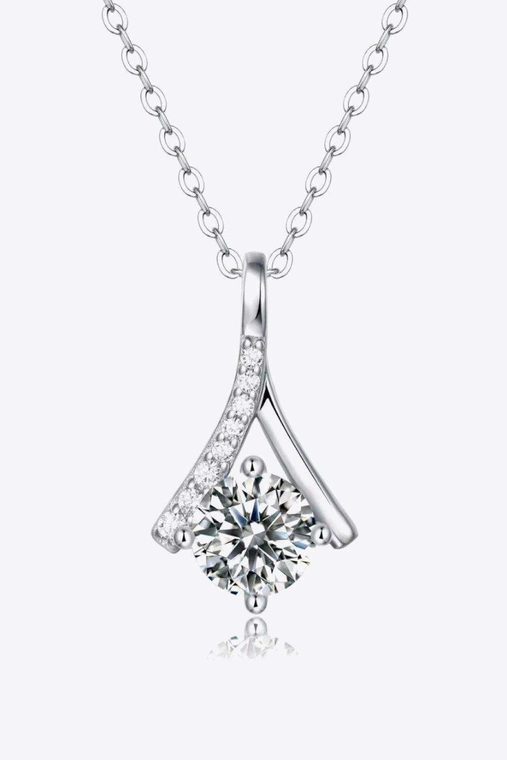 Special Occasion 1 Carat Moissanite Pendant Necklace - Trendsi - Flyclothing LLC