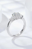 Loyal Love 1 Carat Moissanite Platinum-Plated Ring - Trendsi