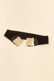 Geometric Buckle Elastic Wide Belt - Trendsi - Flyclothing LLC