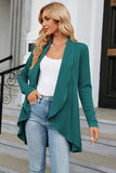 Open Front Long Sleeve Cardigan - Trendsi - Flyclothing LLC