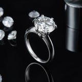 5 Carat Moissanite 925 Sterling Silver Ring - Trendsi