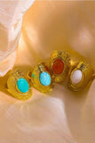Natural Stone Copper Ring - Trendsi - Flyclothing LLC