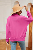 Half-Zip Dropped Shoulder Sweatshirt - Trendsi - Flyclothing LLC