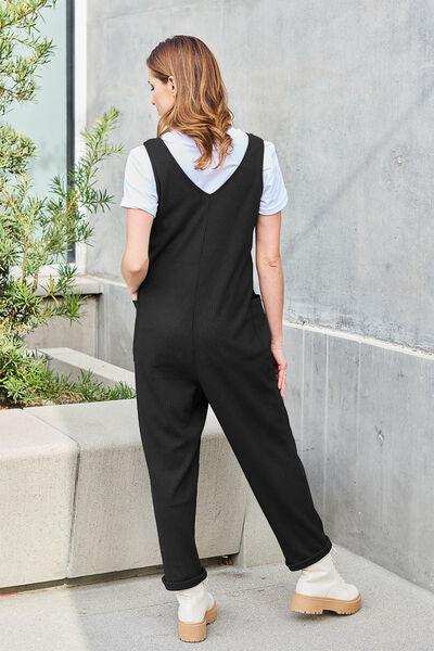 Double Take Full Size Sleeveless Straight Jumpsuit - Trendsi - Flyclothing LLC