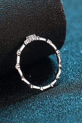 Moissanite 925 Sterling Silver Rhodium-Plated Ring - Trendsi - Flyclothing LLC