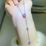 1.5 Carat Moissanite 925 Sterling Silver Necklace - Trendsi