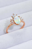 Best Of Me 925 Sterling Silver Opal Ring - Trendsi
