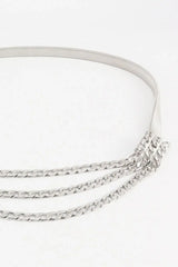 Metal Triple-Layered Chain Belt - Trendsi - Flyclothing LLC