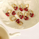 Heart Titanium Steel Earrings - Trendsi - Flyclothing LLC