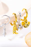Hat & Boot Shape Asymmetrical Copper 14K Gold Plated Earrings - Trendsi - Flyclothing LLC