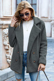 Full Size Lapel Collar Sherpa Coat - Trendsi - Flyclothing LLC