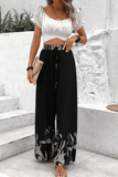 Drawstring High Waist Relax Fit Long Pants - Trendsi - Flyclothing LLC