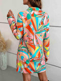 Long Sleeve Collared Shirt Dress - Trendsi - Flyclothing LLC