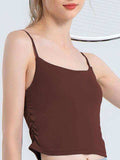 Ruched Sports Cami - Trendsi - Flyclothing LLC