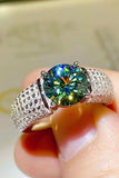 3 Carat Moissanite Side Stone Ring - Trendsi - Flyclothing LLC