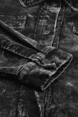 Washed Button Down Dropped Shoulder Jacket - Trendsi - Flyclothing LLC