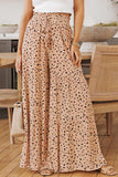 Printed Wide Tiered Pants - Trendsi - Flyclothing LLC