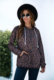 Full Size Printed Quarter-Snap Drop Shoulder Hoodie - Trendsi - Flyclothing LLC