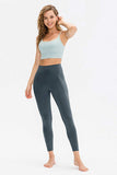 Slim Fit Long Active Leggings with Pockets - Trendsi - Flyclothing LLC