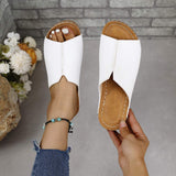 PU Leather Open Toe Sandals - Trendsi - Flyclothing LLC