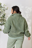 Heimish Full Size Zip Up Collared Neck Jacket - Trendsi