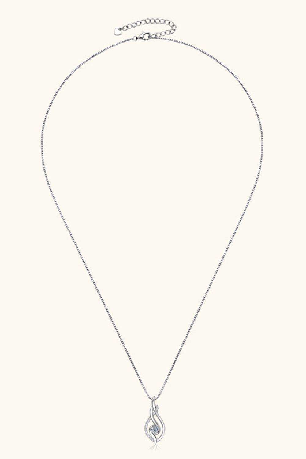 Moissanite 925 Sterling Silver Necklace - Trendsi - Flyclothing LLC