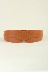 Elastic Wide PU Belt - Trendsi - Flyclothing LLC