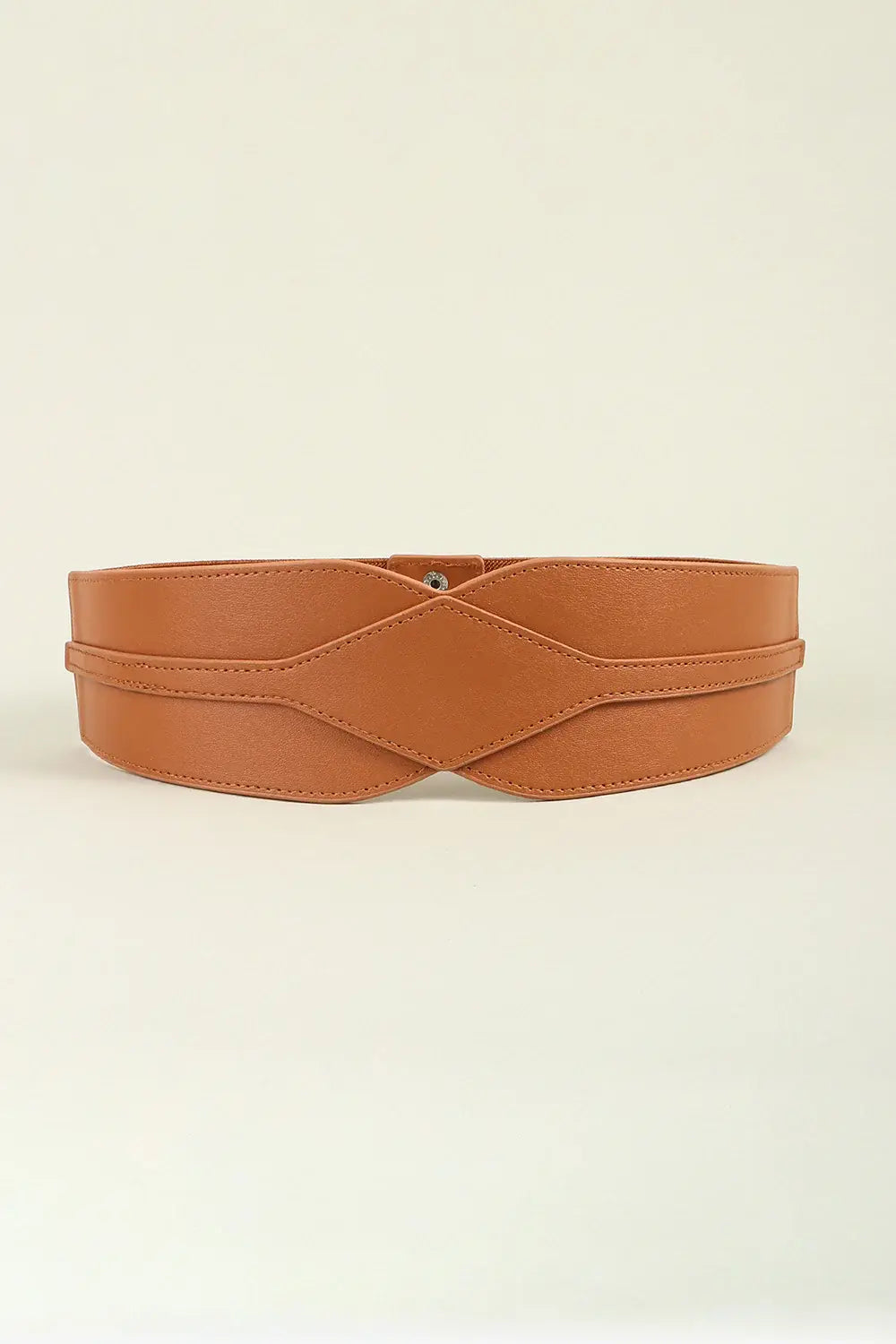 Elastic Wide PU Belt - Trendsi - Flyclothing LLC