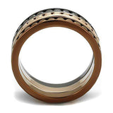 Alamode IP Rose Gold & IP Light Black & IP Light coffee Brass Ring with Top Grade Crystal in Multi Color - Alamode - Flyclothing LLC