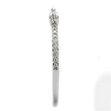 Alamode Rhodium Brass Ring with AAA Grade CZ in Clear - Alamode - Flyclothing LLC