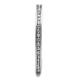 Alamode Rhodium Brass Ring with AAA Grade CZ in Clear - Alamode - Flyclothing LLC