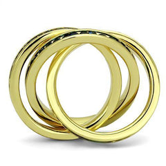 Alamode Gold Brass Ring with Synthetic Synthetic Glass in Montana - Flyclothing LLC