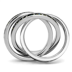 Alamode Rhodium Brass Ring with Synthetic Synthetic Glass in Montana - Flyclothing LLC