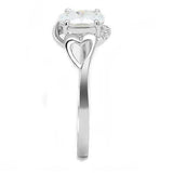 Alamode Rhodium 925 Sterling Silver Ring with AAA Grade CZ in Clear - Alamode - Flyclothing LLC