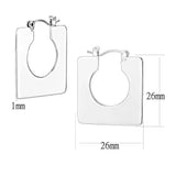Alamode Rhodium Brass Earrings with No Stone - Alamode - Flyclothing LLC