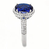 Alamode Rhodium Brass Ring with Synthetic in Montana - Alamode - Flyclothing LLC