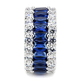Alamode Rhodium Brass Ring with Synthetic in Montana - Alamode - Flyclothing LLC