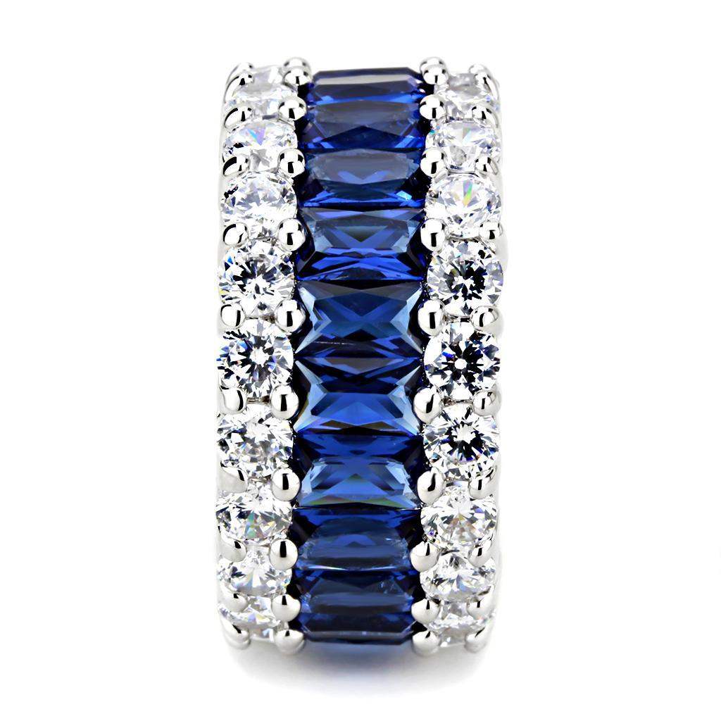 Alamode Rhodium Brass Ring with Synthetic in Montana - Alamode - Flyclothing LLC