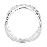 Alamode Rhodium Brass Ring with AAA Grade CZ in Clear - Alamode - Flyclothing LLC