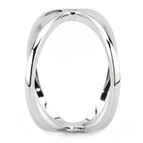 Alamode Rhodium Brass Ring with AAA Grade CZ in Clear - Alamode - Flyclothing LLC