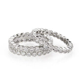 Alamode Rhodium Brass Ring with AAA Grade CZ in Clear - Alamode - Flyclothing LLC