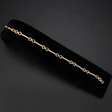 Alamode Flash Rose Gold Brass Bracelet with AAA Grade CZ in Clear - Alamode - Flyclothing LLC