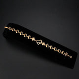 Alamode Flash Rose Gold Brass Bracelet with AAA Grade CZ in Clear - Alamode