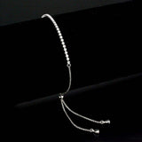 Alamode Rhodium Brass Bracelet with AAA Grade CZ in Clear - Alamode - Flyclothing LLC
