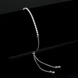 Alamode Rhodium Brass Bracelet with AAA Grade CZ in Clear - Alamode