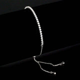 Alamode Rhodium Brass Bracelet with AAA Grade CZ in Clear - Alamode - Flyclothing LLC