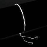 Alamode Rhodium Brass Bracelet with AAA Grade CZ in Clear - Alamode