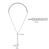 Alamode Rhodium Brass Bracelet with AAA Grade CZ in Clear - Alamode - Flyclothing LLC