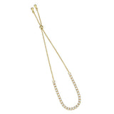 Alamode Gold Brass Bracelet with AAA Grade CZ in Clear - Alamode - Flyclothing LLC